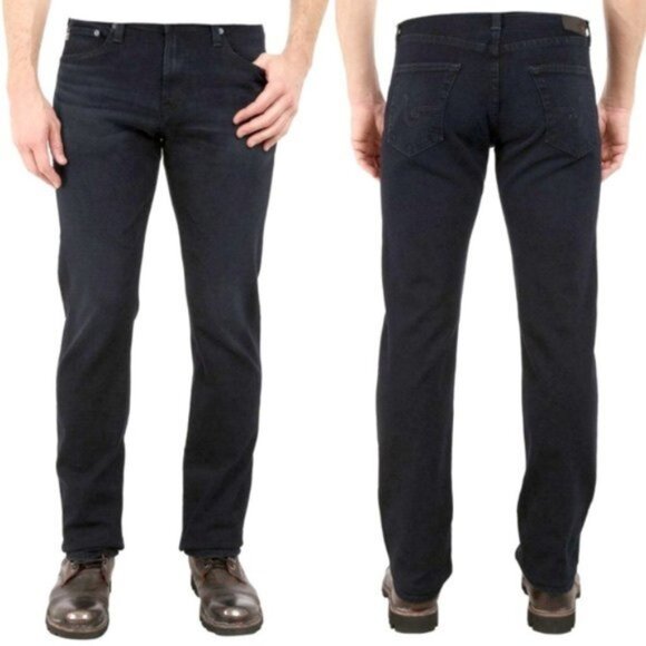Adriano Goldschmied  'The Graduate' Tailored Leg Jeans in Black sz 34 R - Picture 1 of 8